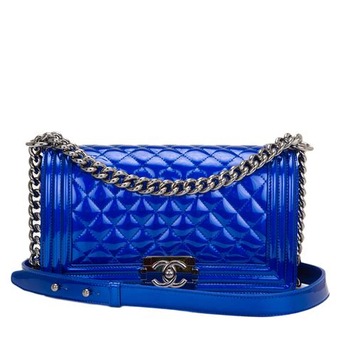 chanel patent boy blue|chanel bags for boys.